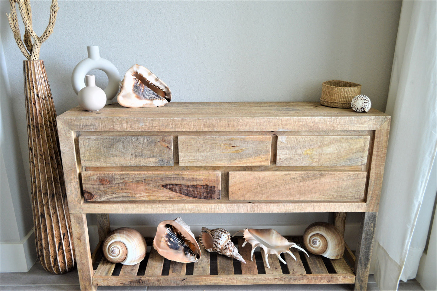 Tonna Olearium Seashell *Up to 10"* Natural Beach House Décor Planter