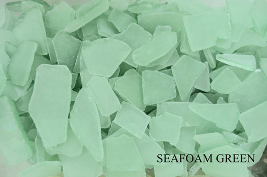 COLORFUL SEA GLASS Assorted Colors .5-3" Seafoam Green, Aqua, Dark Blue, Pink Beach Coastal Crafts Mosaics & Décor