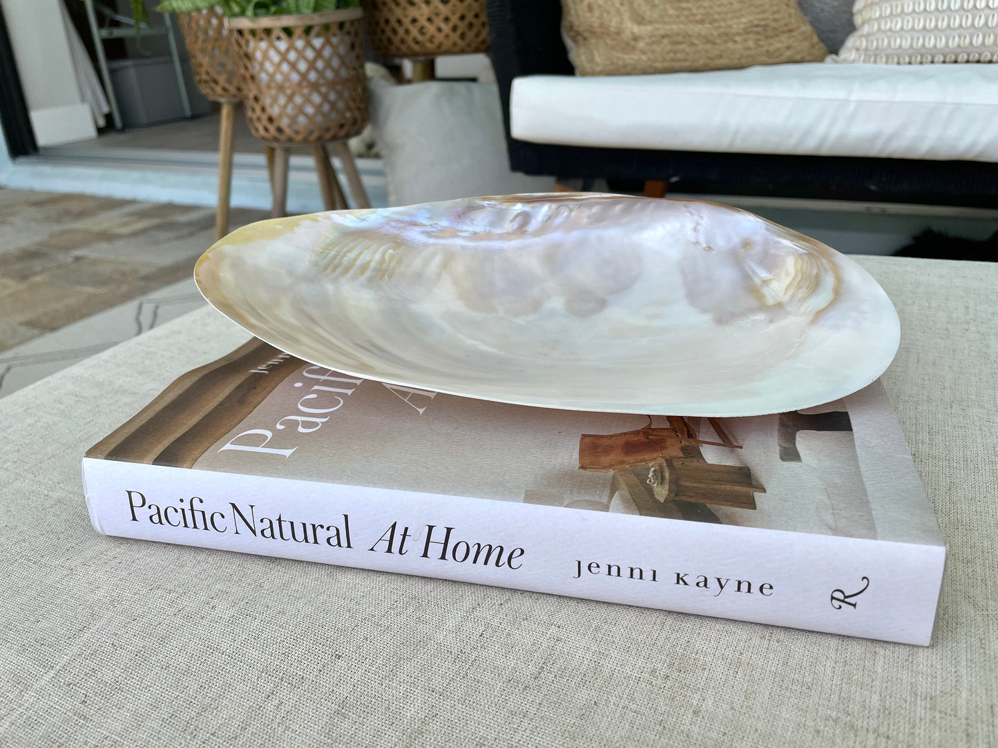 Polished Mother of Pearl Half Shell Irredescent Giant Mussel Clam Seashell 7-11" Beach Nautical Gift Coastal Décor Decorative Bowl Dish