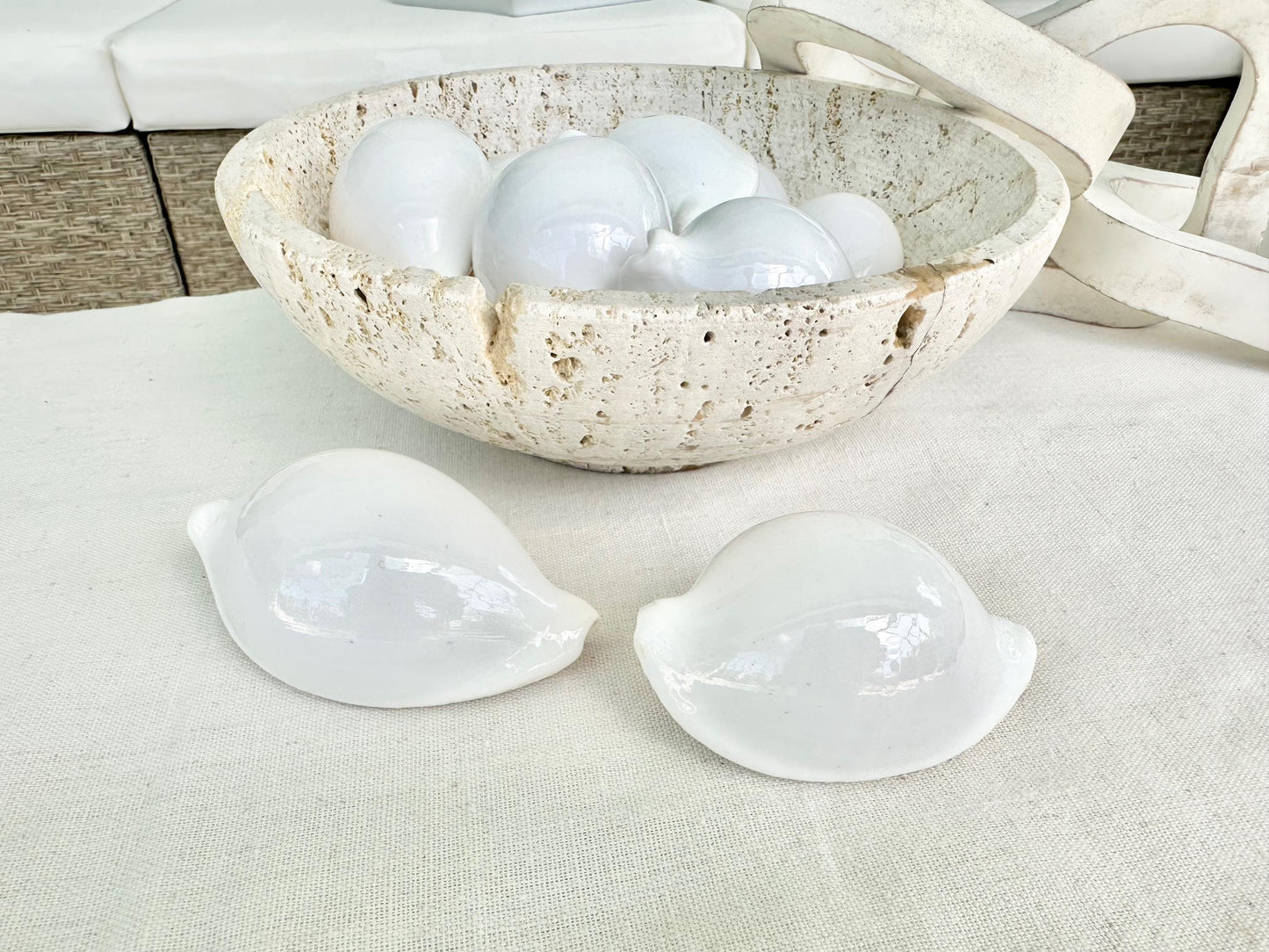 Pick Size-Big WHITE Cowrie Shell Egg Cowry Ovula Display Shell Seashell Home Beach Nautical Coastal Crafts Art Décor