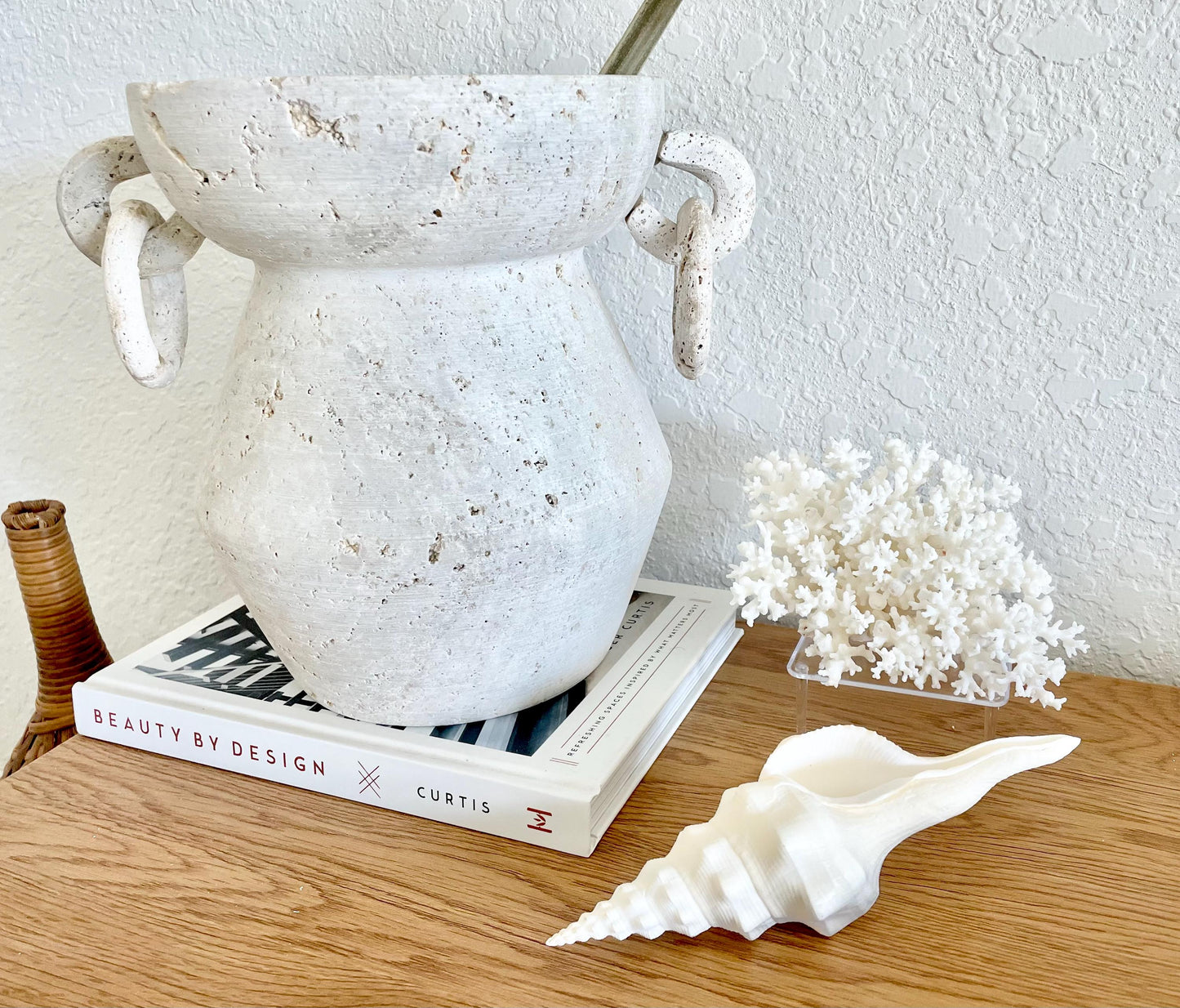 Small Clear Lucite Acrylic Display Stand 3.5 x 2.5 x 1.5 For Mounting Seashells Stones, corals, and more... 4 Leg Riser