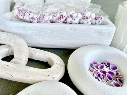 CEBU BEAUTY HALF Cuts Craft Shells .25-.5" *You Choose Quantity*Purple Violet Seashells Coastal Beach