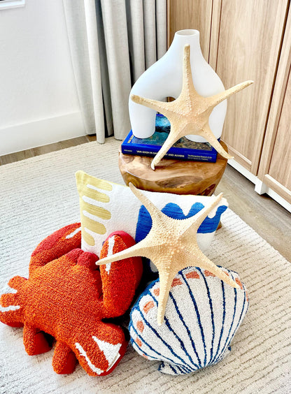 Rare WORLDS LARGEST 14-17" Pink Tip Starfish Beach Home Décor Mantle Piece Coastal Lovers Gift Golden pink Yellow Orange Seashells Shells