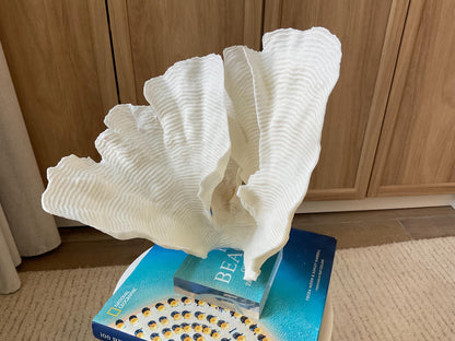 Mounted 12.5" Natural CUP RUGOSA CORAL Fossil Lucite Display Specimen Sculpture Ocean Art Decorative Coastal Beach Home Décor Wedding Gift