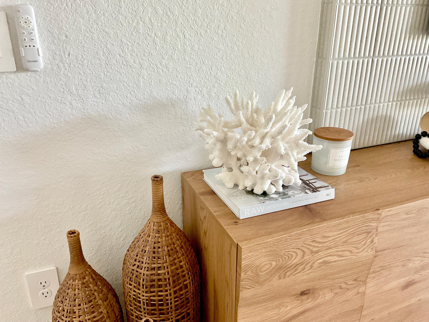 Extra LARGE 100% Natural Oversized BRANCH Coral Fossil 15.5" x 12" x 10" XL Specimen Coastal Display Beach House Décor Centerpiece White