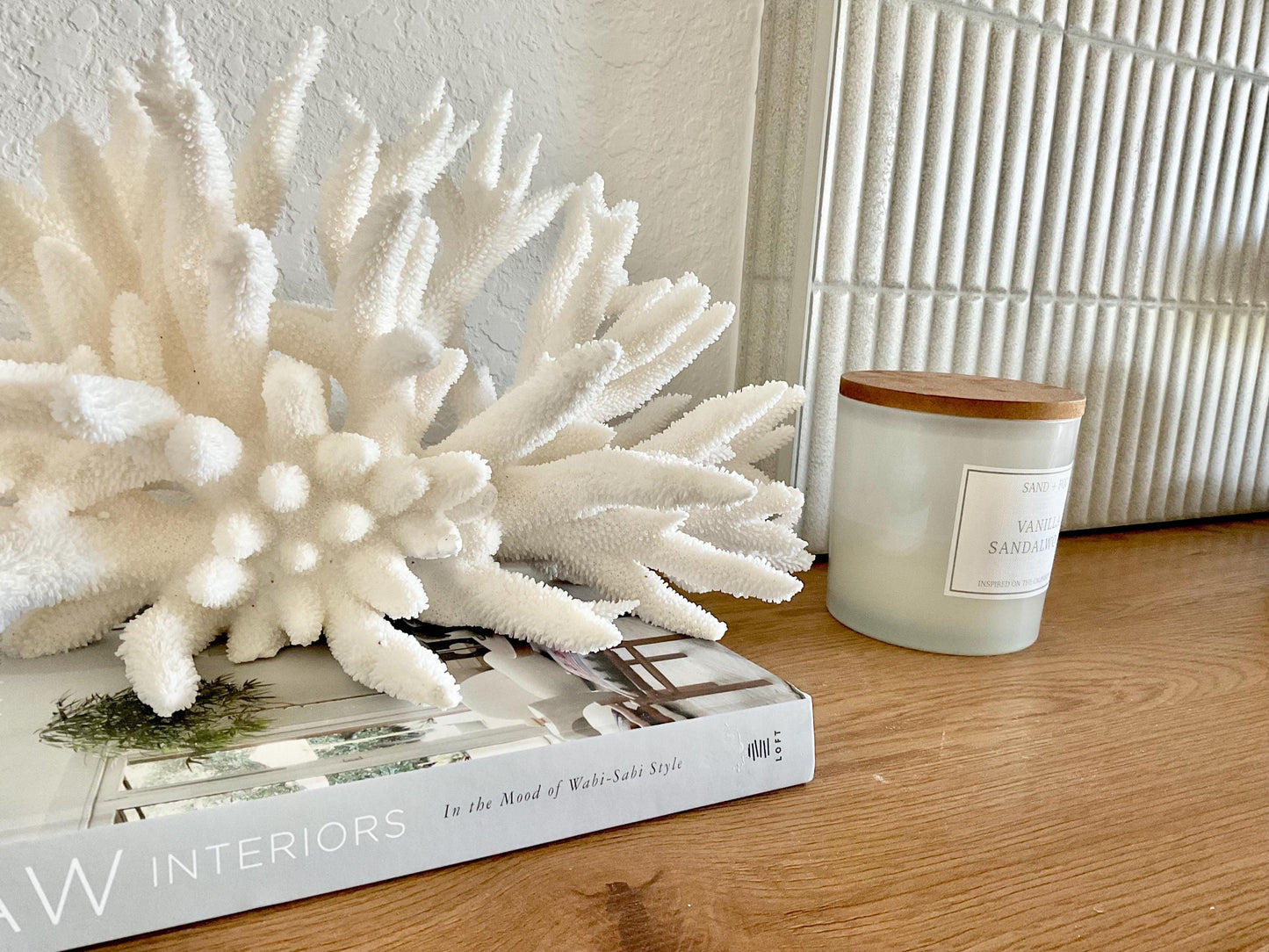 Extra LARGE 100% Natural Oversized BRANCH Coral Fossil 17" x 9" x 8" XL Specimen Coastal Display Beach House Décor Centerpiece White