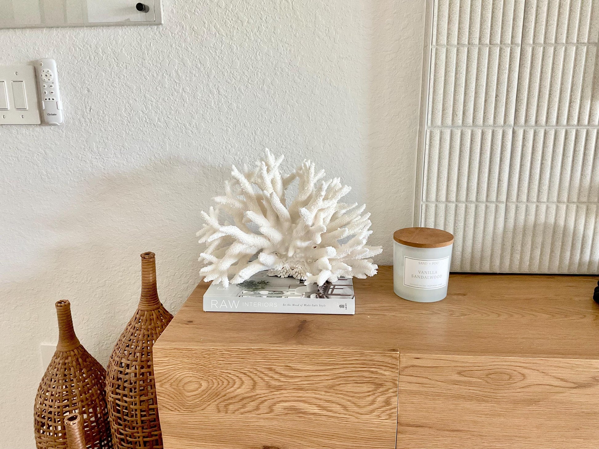 Extra LARGE 100% Natural Oversized BRANCH Coral Fossil 15" x 10" x 10" XL Specimen Coastal Display Beach House Décor Centerpiece White