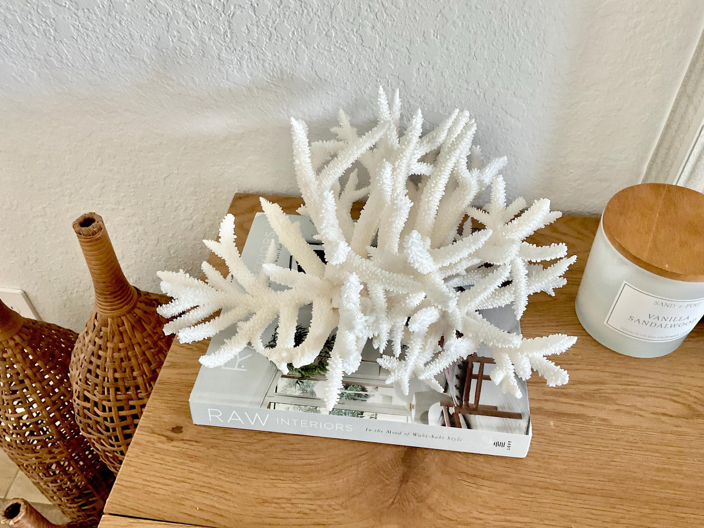 Extra LARGE 100% Natural Oversized BRANCH Coral Fossil 15" x 12" x 8.5" XL Specimen Coastal Display Beach House Décor Centerpiece White
