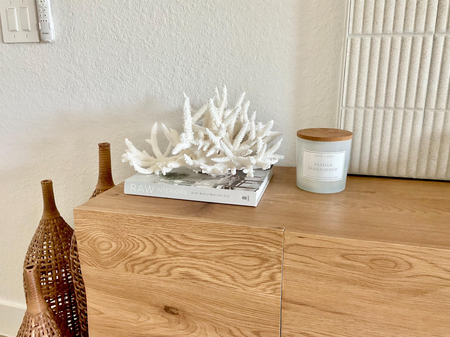 Extra LARGE 100% Natural Oversized BRANCH Coral Fossil 15" x 12" x 8.5" XL Specimen Coastal Display Beach House Décor Centerpiece White