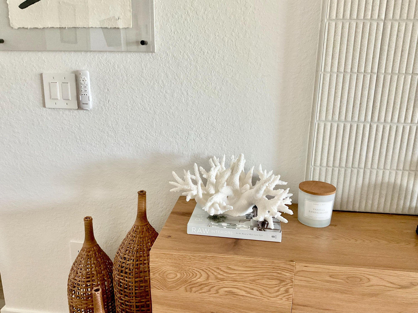 Extra LARGE 100% Natural Oversized BRANCH Coral Fossil 17" x 12" x 9" XL Specimen Coastal Display Beach House Décor Centerpiece White