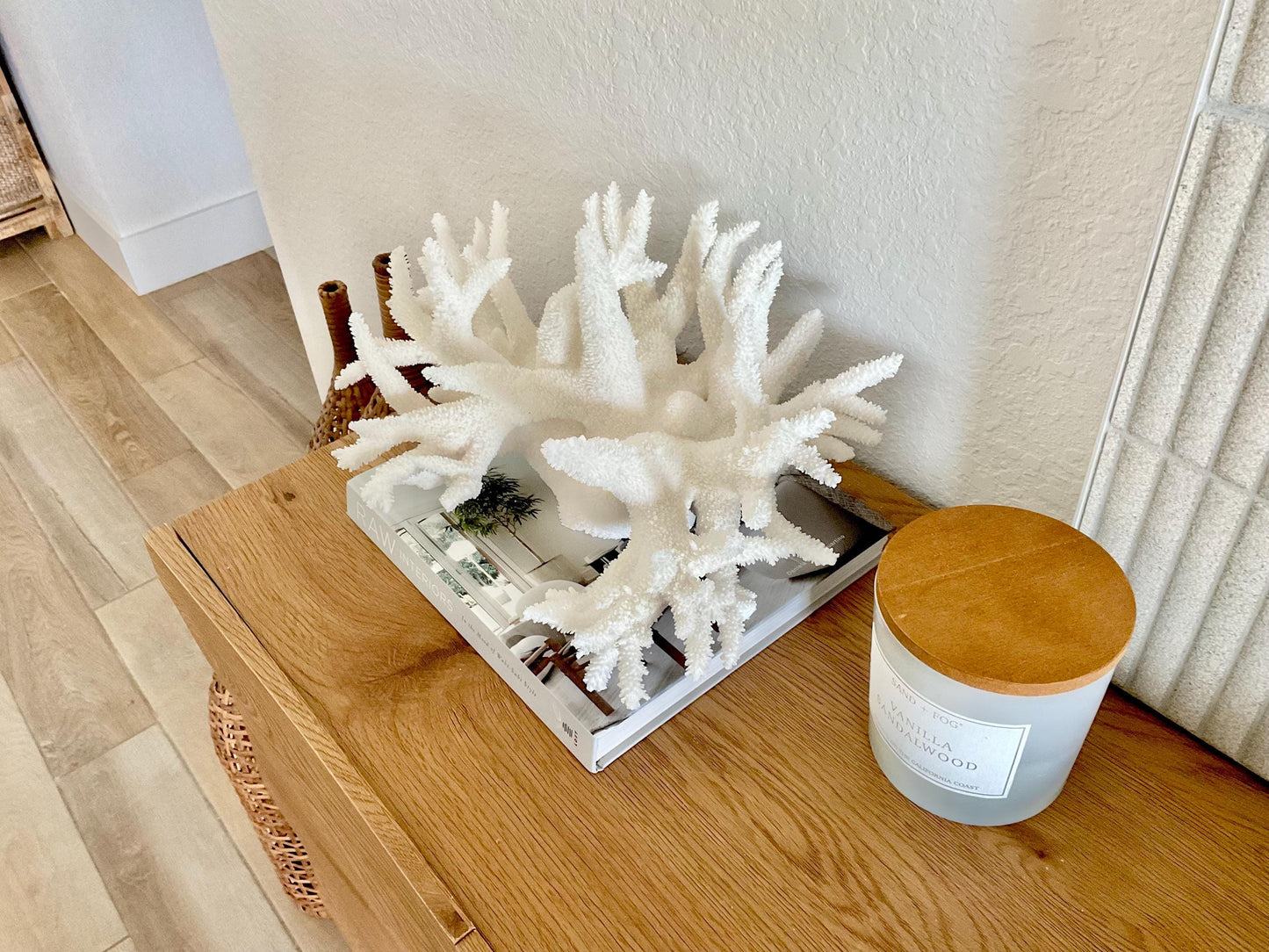 Extra LARGE 100% Natural Oversized BRANCH Coral Fossil 17" x 12" x 9" XL Specimen Coastal Display Beach House Décor Centerpiece White