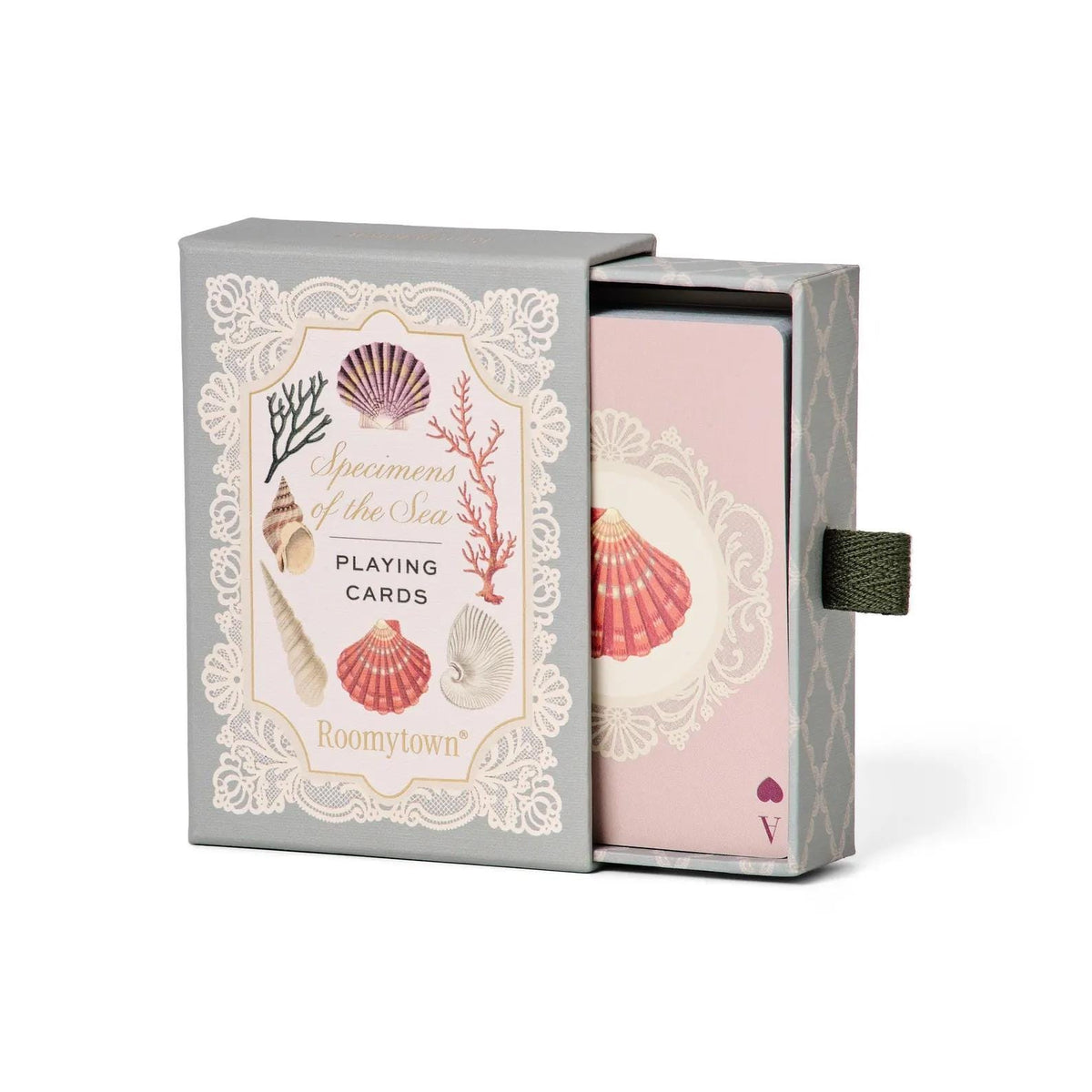 Luxury Seashell Sea Life Specimens Playing Cards: Coastal Home Décor Gift