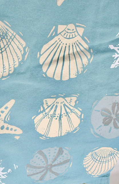 I'd Rather Have Seashells Then Snowflakes, Set of 2 Cotton Tea Towel Coastal Kitchen Décor Gift