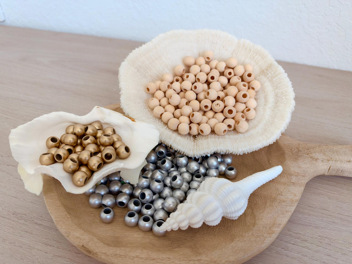 Handmade White Seashells Ornaments: Set of 6 Natural Shells Christmas Tree Decoration