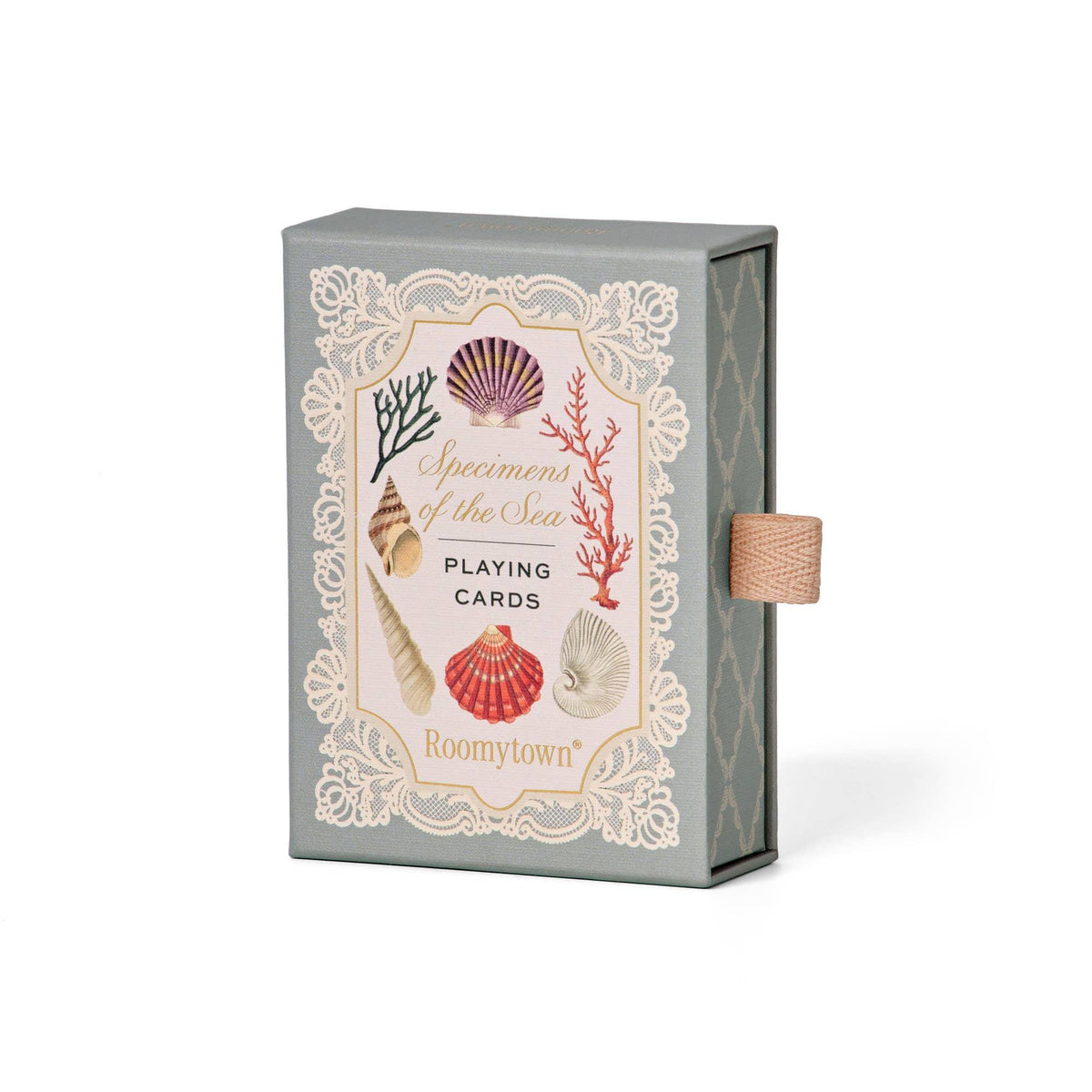 Luxury Seashell Sea Life Specimens Playing Cards: Coastal Home Décor Gift